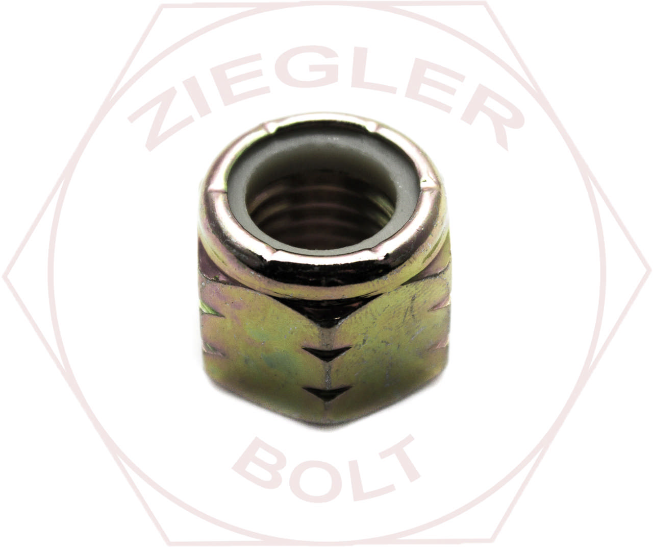 5/16-18 NYLON INSERT LOCKNUT GR 8 ZINC/YELLOW