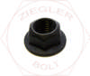 1/4-20 FLANGE LOCKNUT GR G BLACK PHOS