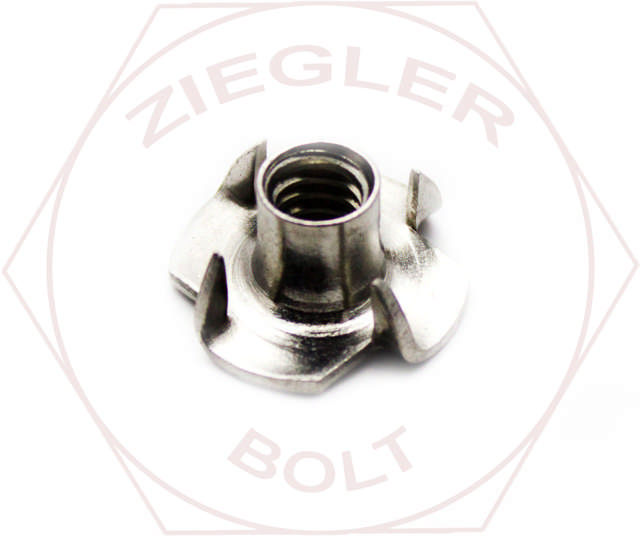 1/4-20 X 5/16 TEE NUT - 4 PRONG 18-8 STAINLESS