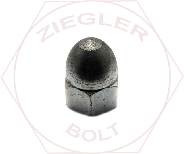 5/16-24 ACORN CAP NUT-MILLED HI/CR FINE THRD ZINC