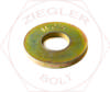 1/4 USS EXTRA THICK FLAT WASHER THRU-HARD Z/YELLOW