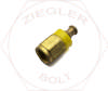 1/4 X 5/16 SAE FEMALE SWIVEL L/P HOSE END BRASS