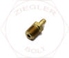 3/8 X 1/4 POLY BARB MALE CONNECTOR BRASS
