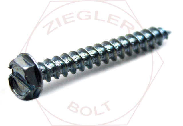 10-16 X 1-1/2 SLOT IND HEX WASH T/S ZINC