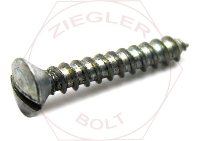 1/4-14 X 2 SLOT OVAL T/S ZINC