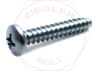 4-24 X 3/8 PHIL PAN T/S TYPE B ZINC