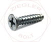 #4 X 1/4 PHIL FLAT T/S TYPE B ZINC