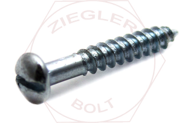 #14 X 1 SLOT ROUND W/S ZINC