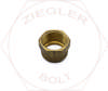 3/8 TUBE POLYTUBE NUT BRASS