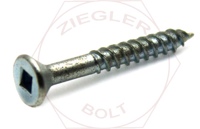 #8 X 2 SQUARE DR. FLAT W/S TWINFAST ZINC