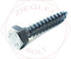 1/4 X 1 HEX LAG BOLT ZINC