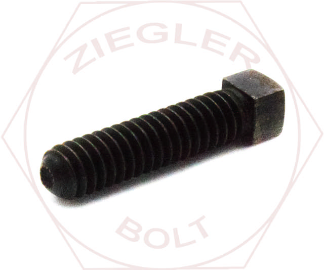 3/8-16 X 1 SQUARE HEAD SET KNURLED PT PLAIN