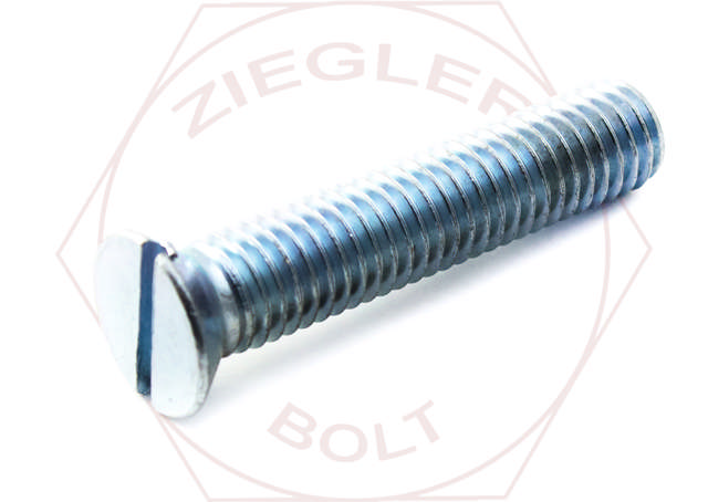 5/8-11 X 3 SLOT FLAT CAP SCREW ZINC