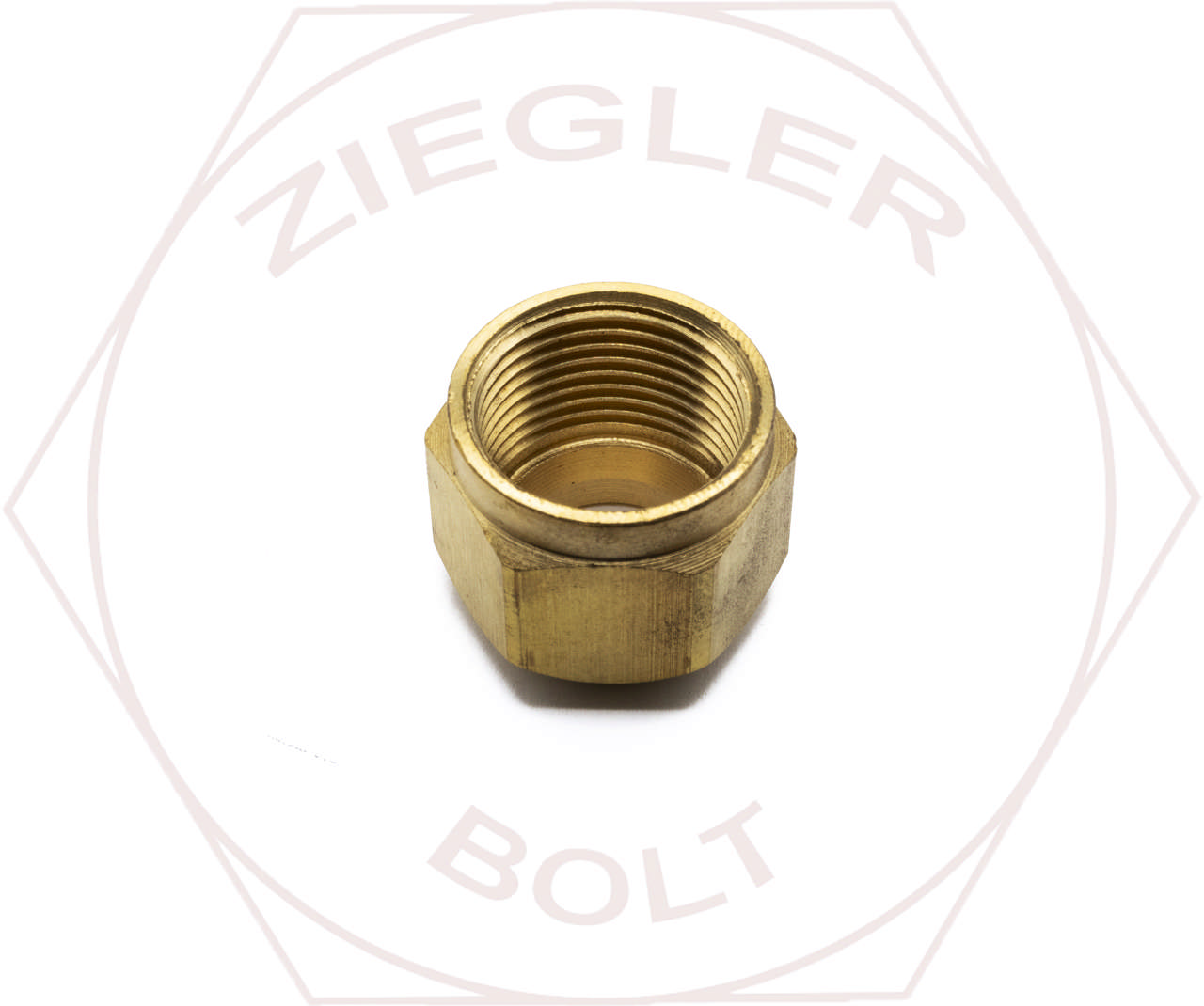 1/2T AIR BRAKE NUT BRASS