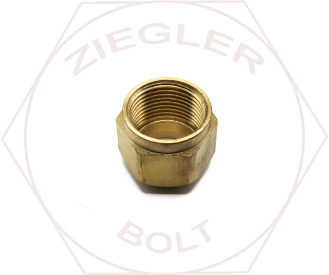 1/2T AIR BRAKE NUT BRASS