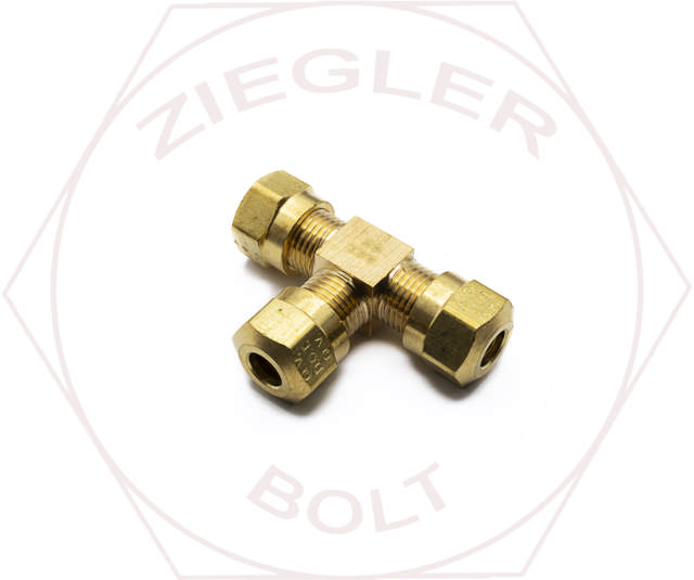 1/4T UNION AIR BRAKE TEE BRASS 