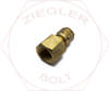 3/8 X 3/8 DOT AIR BRAKE FEMALE CONNECTOR BRASS
