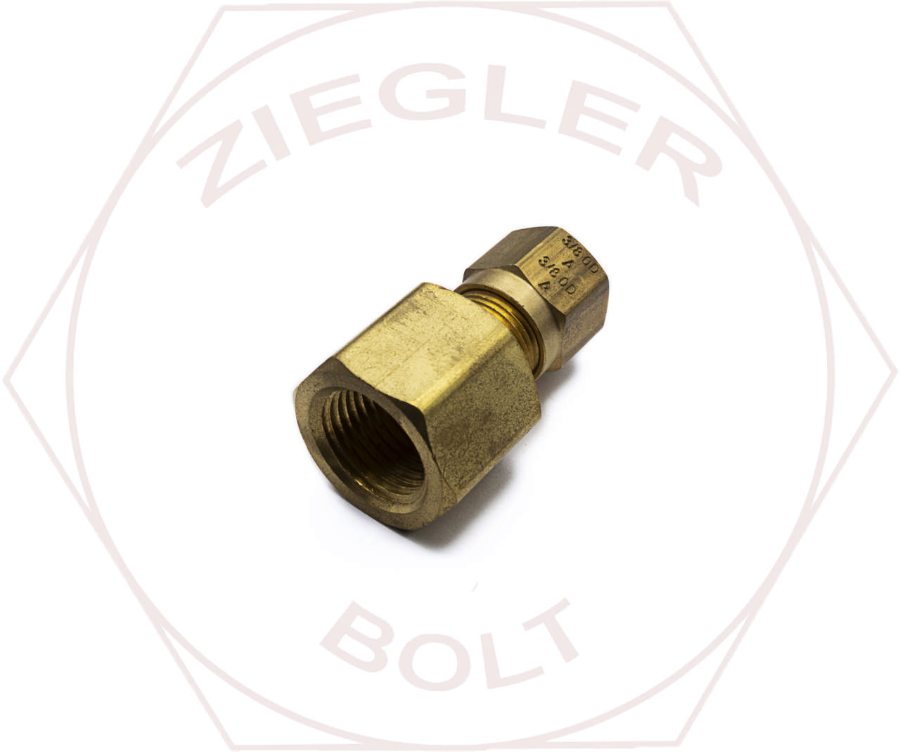 3/8 X 3/8 DOT AIR BRAKE FEMALE CONNECTOR BRASS