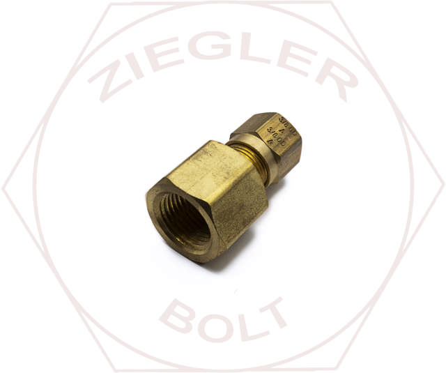 3/8 X 3/8 DOT AIR BRAKE FEMALE CONNECTOR BRASS
