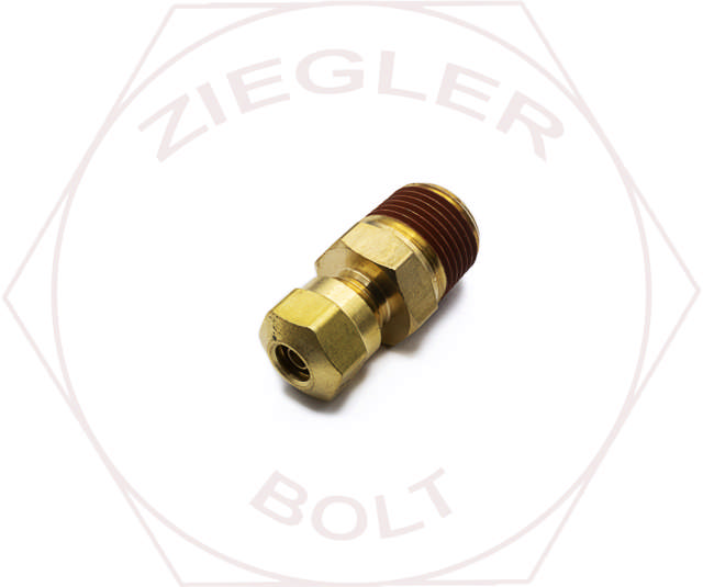 1/4 X 3/8 DOT AIR BRAKE MALE CONNECTOR BRASS