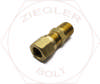 3/8 X 1/4 DOT AIR BRAKE MALE CONNECTOR BRASS