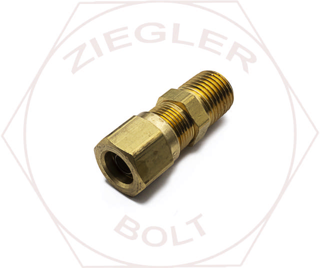 3/8 X 1/4 DOT AIR BRAKE MALE CONNECTOR BRASS