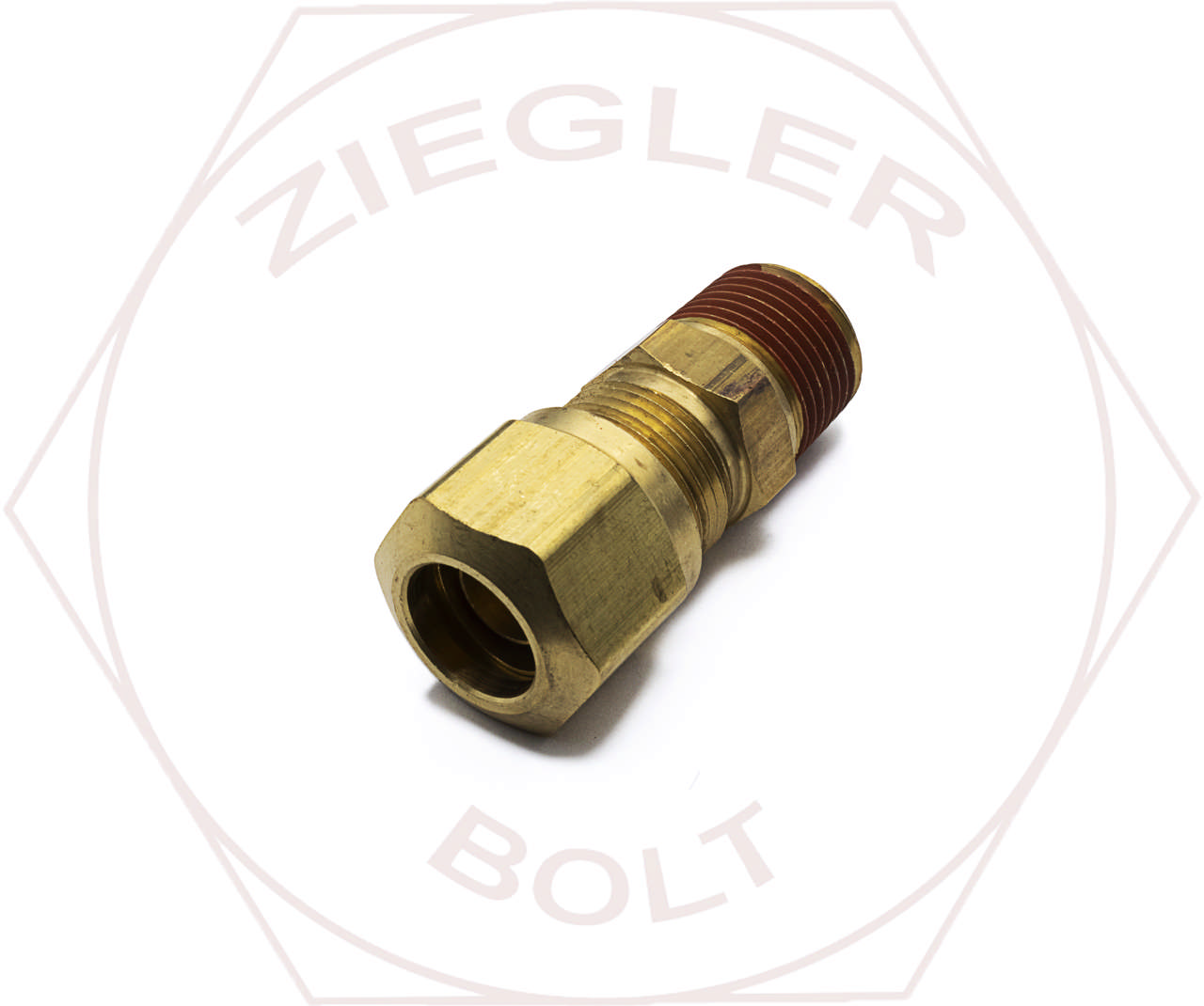 1/2 X 3/8 DOT AIR BRAKE MALE CONNECTOR BRASS