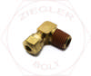 1/4T X 1/4 AIR BRAKE MALE 90° ELBOW BRASS