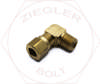 3/8T X 1/4 AIR BRAKE MALE 90° ELBOW BRASS