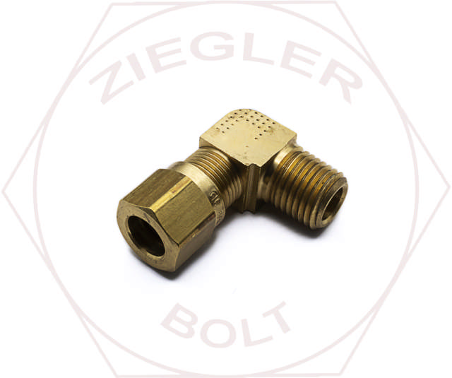 3/8T X 1/4 AIR BRAKE MALE 90° ELBOW BRASS