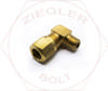 3/8T X 1/8 AIR BRAKE MALE 90° ELBOW BRASS