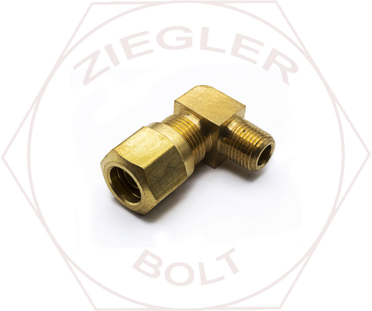 3/8T X 1/8 AIR BRAKE MALE 90° ELBOW BRASS