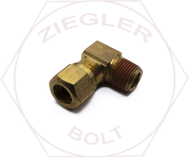 1/2T X 3/8 AIR BRAKE MALE 90° ELBOW BRASS