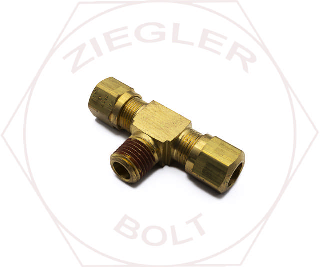 3/8T X 3/8T X 1/4 AIR BRAKE MALE BRANCH TEE BRASS