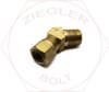 5/8 X 1/2 DOT AIR BRAKE 45° MALE ELBOW BRASS