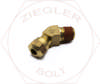 1/4 X 1/4 D.O.T AIR BRAKE 45° MALE ELBOW BRASS