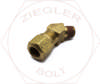 3/8 X 1/8 DOT AIR BRAKE 45° MALE ELBOW BRASS