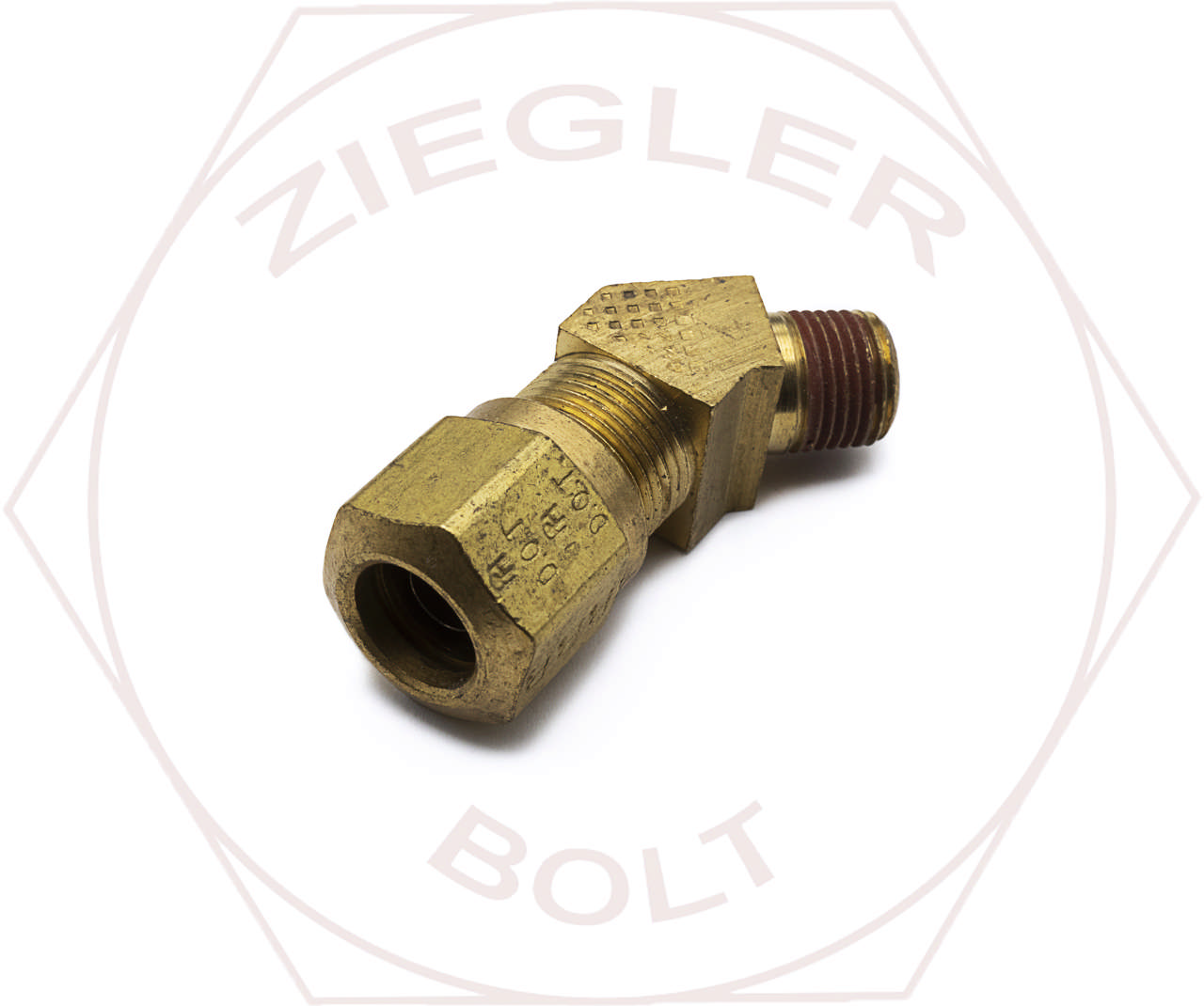3/8 X 1/8 DOT AIR BRAKE 45° MALE ELBOW BRASS