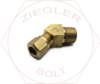 3/8 X 3/8 DOT AIR BRAKE 45° MALE ELBOW BRASS