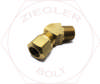 1/2 X 3/8 DOT AIR BRAKE 45° MALE ELBOW BRASS