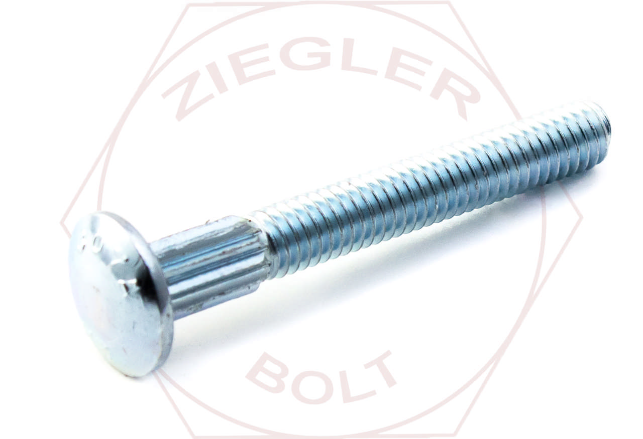 5/16-18 X 2-1/2 RIB NECK CARRIAGE BOLT ZINC