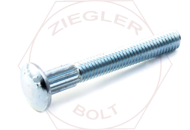 1/4-20 X 1-3/4 RIB NECK CARRIAGE BOLT ZINC