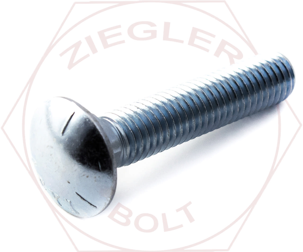 1/4-20 X 1-1/2 CARR BOLT FULL THREAD GR 5 Z/YELLOW