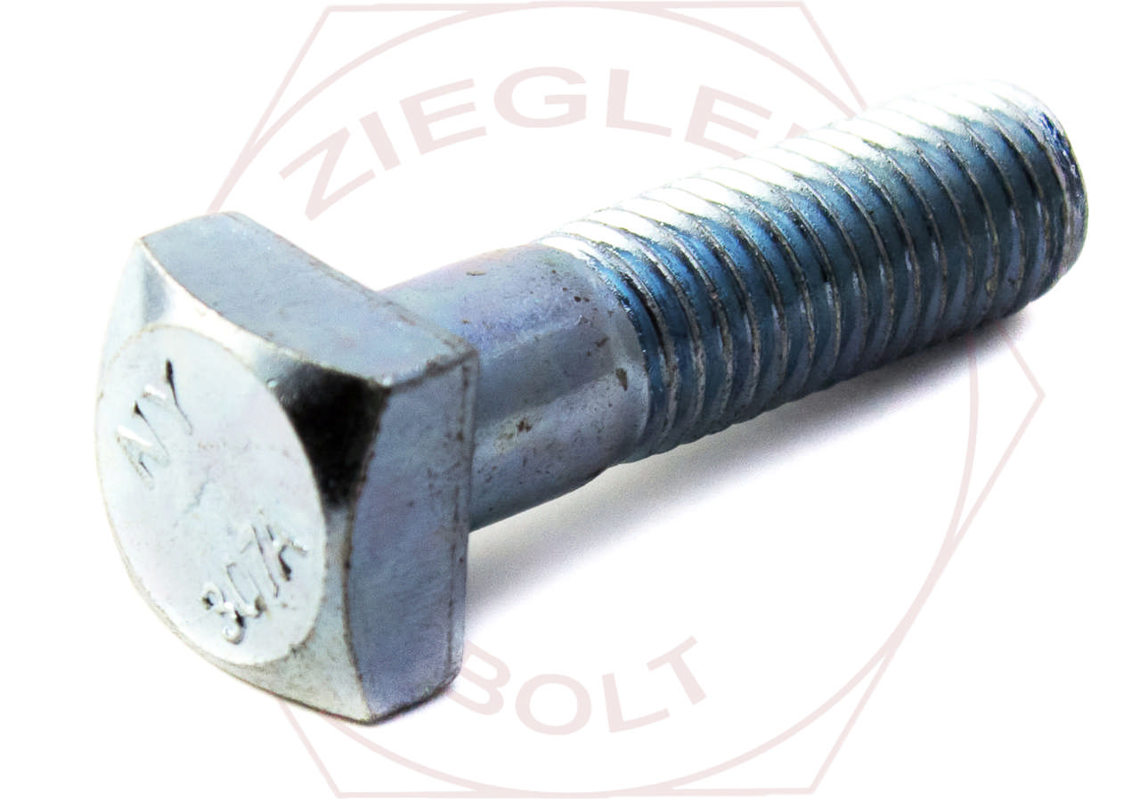 1/4-20 X 2-1/2 SQUARE HD BOLT GR 2 ZINC