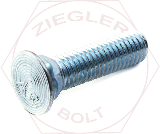 1/2-13 X 1 3/4 PLOW BOLT GR 5 ZINC
