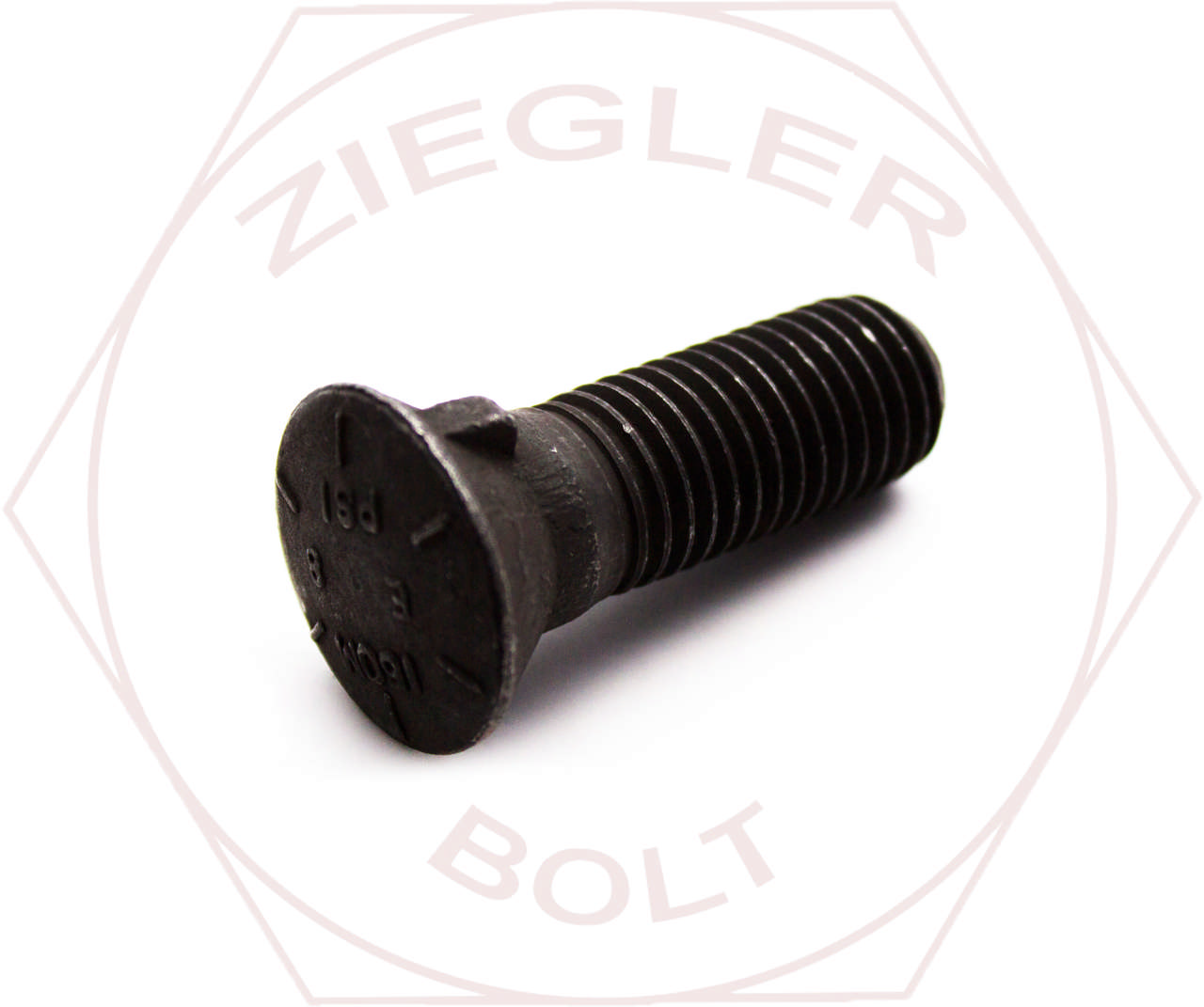 1-1/8-7 X 5 BUCKET TOOTH BOLT GR 8 PLAIN
