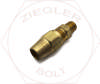 1/2 X 1/4 DOT AIR BRAKE MALE CONNECTOR BRASS