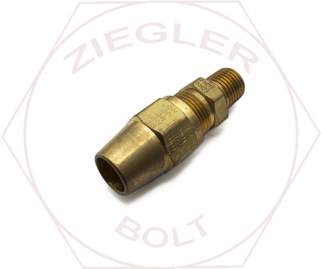1/2 X 1/4 DOT AIR BRAKE MALE CONNECTOR BRASS