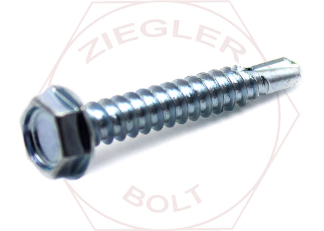 1/4-14 X 7/8 HEX WASHER HEAD TEK/3 ZINC