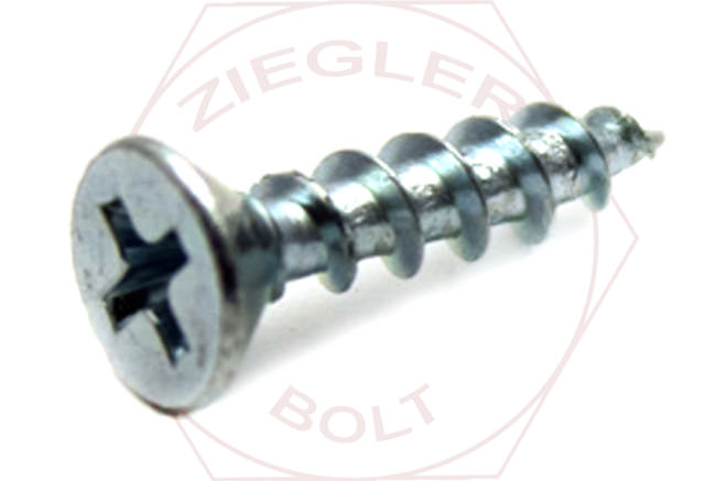 6 X 1 PHIL FLAT DEEP THREAD ZINC